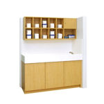 Hatteras Collection Cubbie Diaper Changing Table for Child Care Centers and Pre-Schools with sink.
